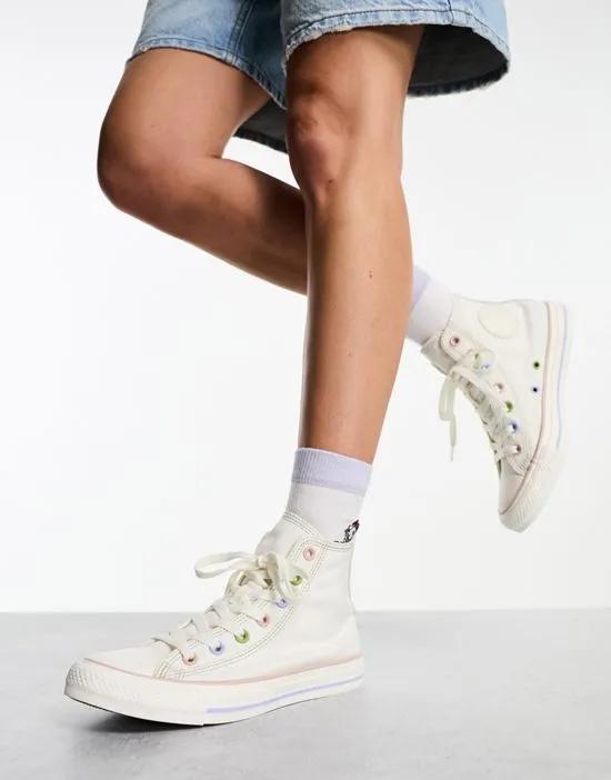 Chuck Taylor All Star Hi Mixed Material sneakers in white