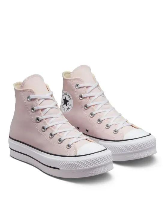 Chuck Taylor All Star Lift platform sneakers in light pink