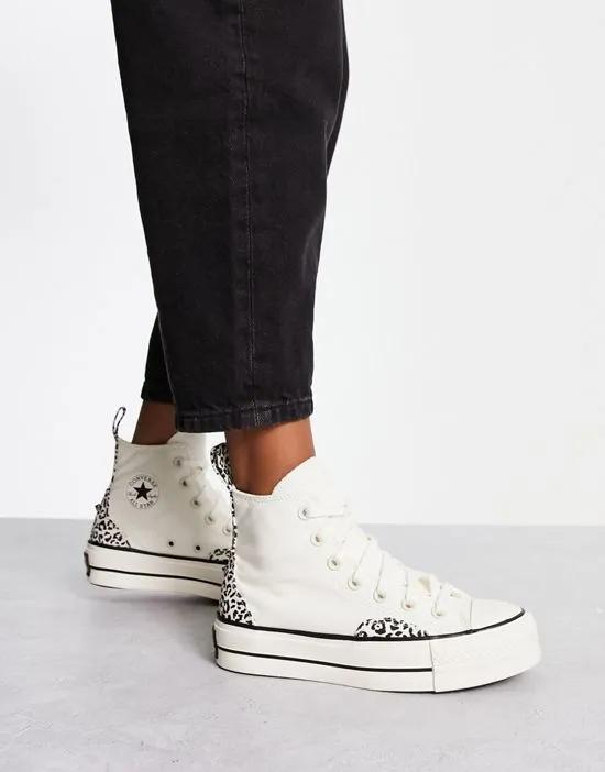 Chuck Taylor All Star Lift sneakers in leopard print