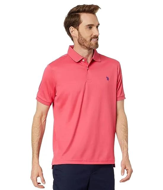 Classic Fit Interlock Solid Polo Shirt