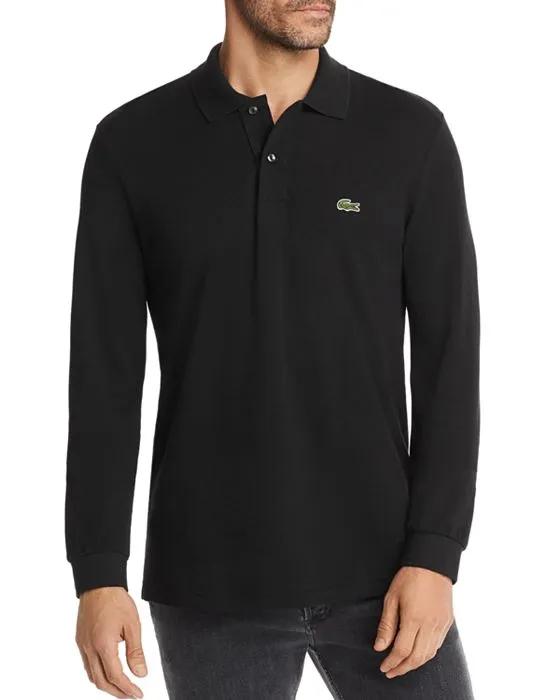 Classic Fit Long-Sleeve Piqué Polo Shirt