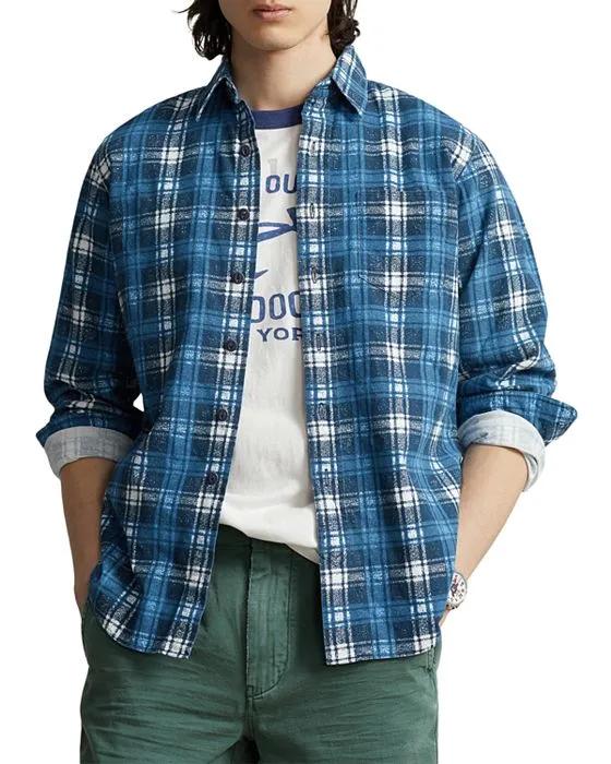 Classic Fit Plaid Flannel Shirt