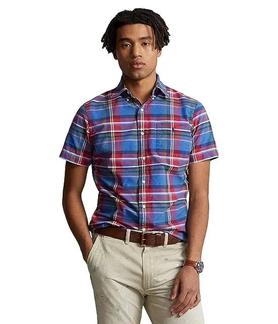 Classic Fit Plaid Oxford Shirt