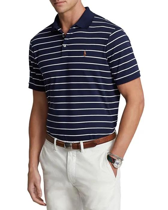 Classic Fit Soft Cotton Striped Polo Shirt