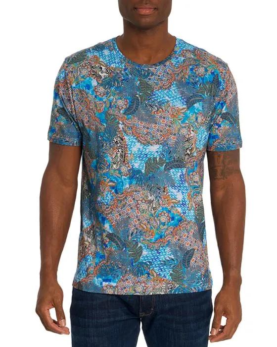 Classic Fit Tropical Camo Tee 