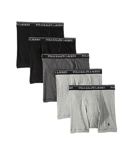 Classic Fit w/ Wicking 5-Pack Boxer Briefs