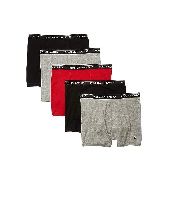 Classic Fit w/ Wicking 5-Pack Boxer Briefs
