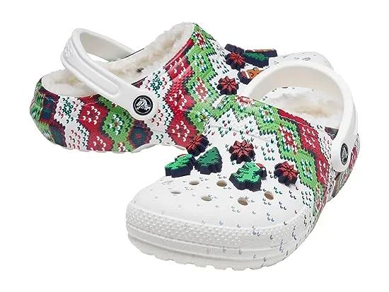Classic Lined Holiday Charm Clog