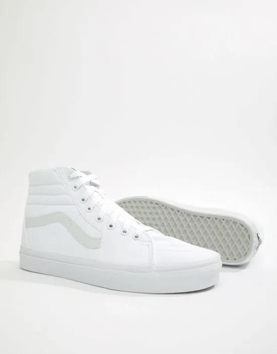 Classic SK8-Hi triple white sneakers