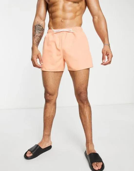 classic swim shorts in orange