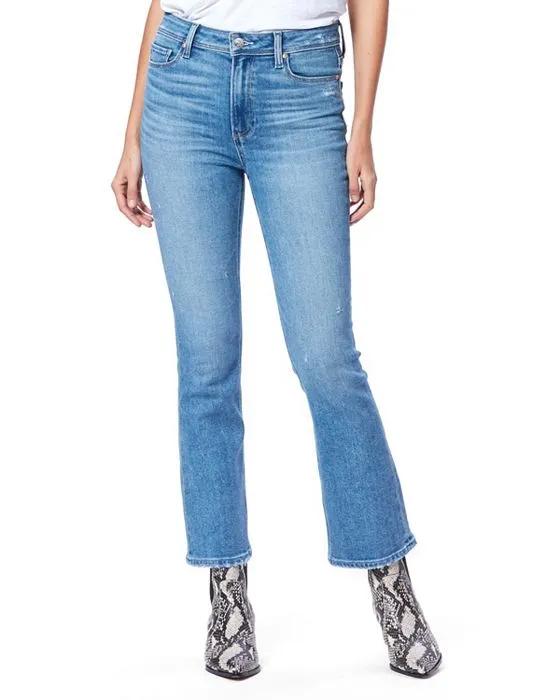 Claudine High Rise Ankle Flare Jeans in Seaspray