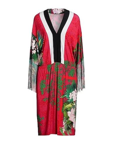 CLIPS MORE | Fuchsia Women‘s Midi Dress
