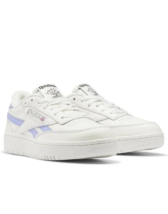 Club C Double sneakers in chalk and lilac - Exclusive to ASOS