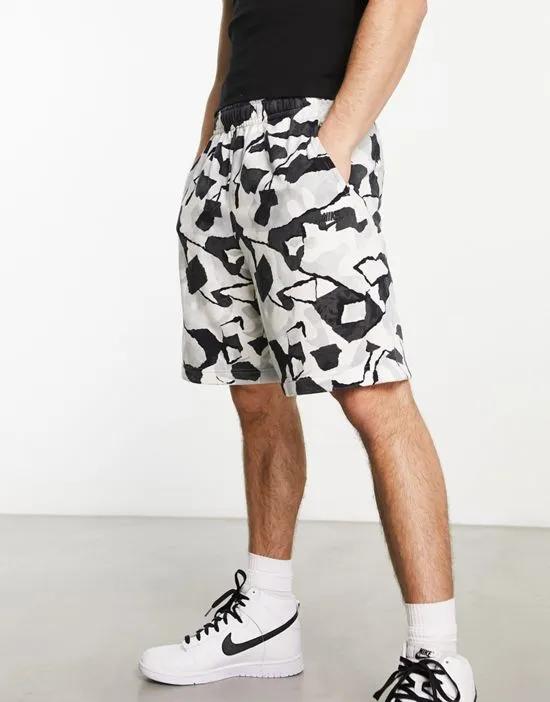 Club FT logo printed shorts in gray