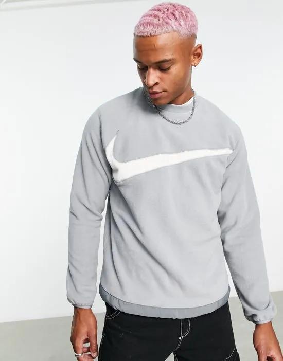 Club Plus crew neck sweatshirt in gray