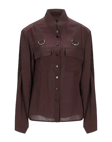 Cocoa Crêpe Solid color shirts & blouses