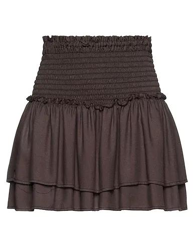 Cocoa Flannel Mini skirt