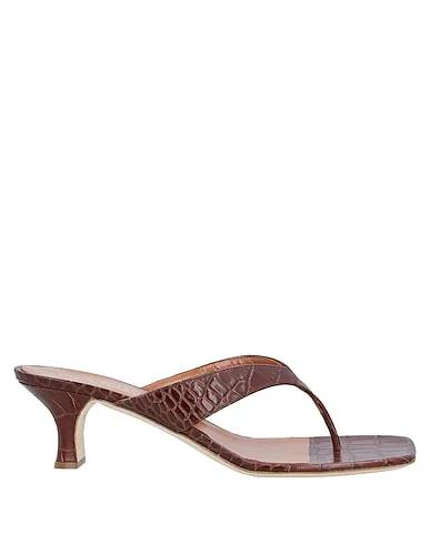 Cocoa Leather Flip flops