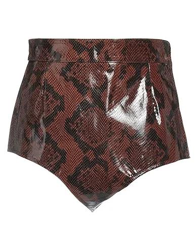 Cocoa Leather Shorts & Bermuda