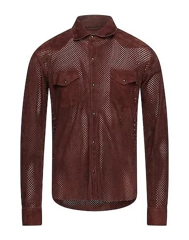 Cocoa Leather Solid color shirt