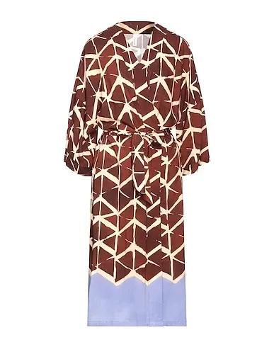 Cocoa Plain weave Midi dress