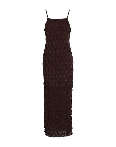 Cocoa Synthetic fabric Long dress
