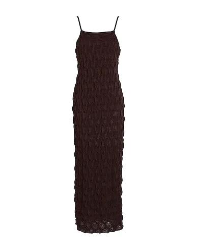 Cocoa Synthetic fabric Long dress