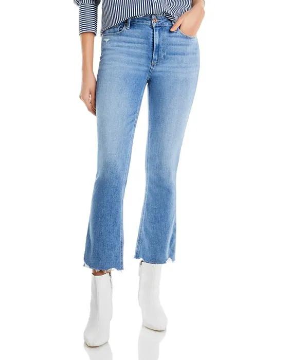 Colette High Rise Cropped Flare Jeans in Austyn Distressed