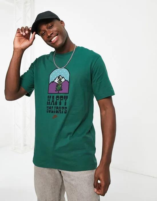 Collectible Christmas t-shirt in green