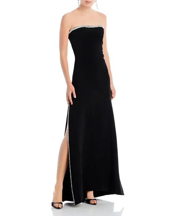Collins Embellished Strapless Gown
