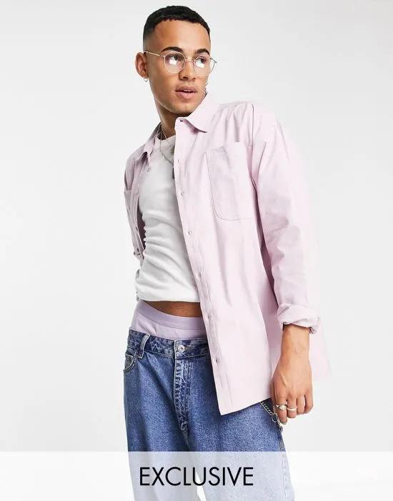 COLLUSION ripstop tech shirt in lilac