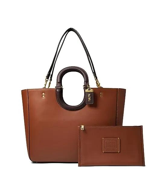 Color-Block Leather Rae Tote