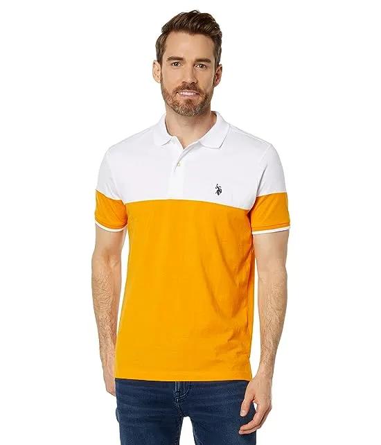 Color-Block Small Pony Jersey Polo