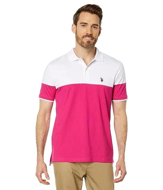Color-Block Small Pony Jersey Polo
