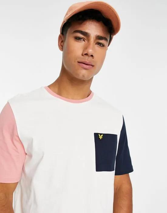 color block t-shirt in multi