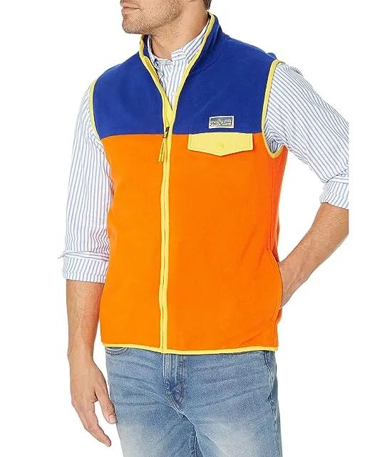 Color-Blocked Brushed Fleece Vest