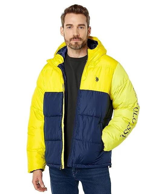 Color-Blocked Padded Puffer