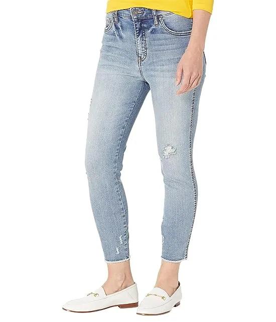 Connie High-Rise Fab Ab Cropped Skinny in Thinker