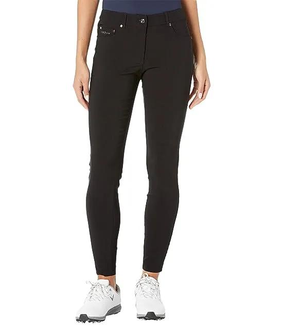 Contempo 38.5" Hybrid Ankle Pants with Front Zipper