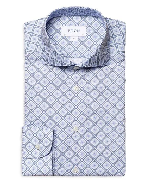 Contemporary Fit Medallion Print Shirt