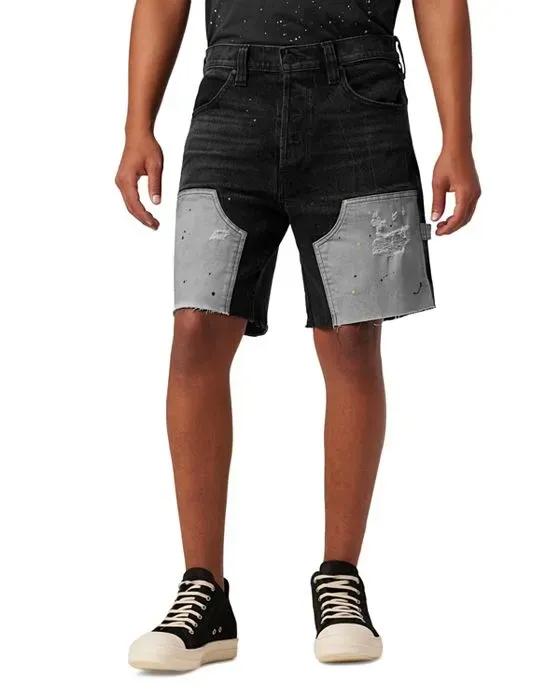 Contrast Panel Carpenter Shorts