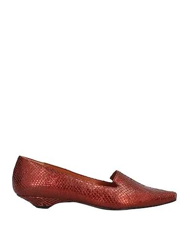 Copper Leather Loafers