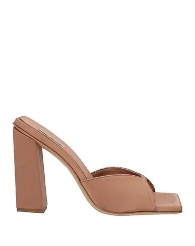 Copper Satin Sandals