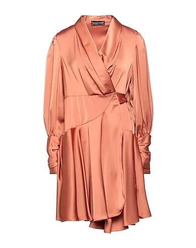 Copper Satin Short dress