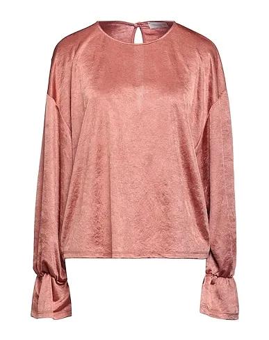 Copper Synthetic fabric Blouse