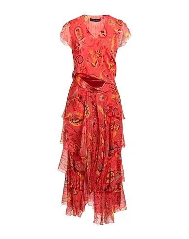 Coral Chiffon Long dress