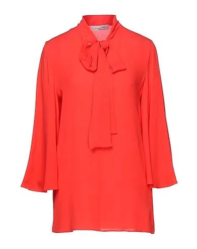 Coral Crêpe Blouse