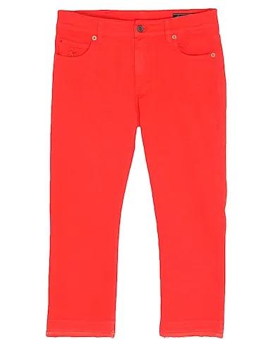 Coral Gabardine Cropped pants & culottes