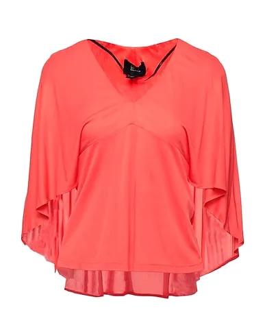 Coral Jersey Evening top