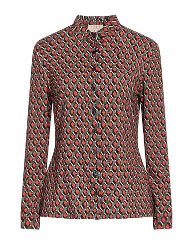 Coral Jersey Patterned shirts & blouses